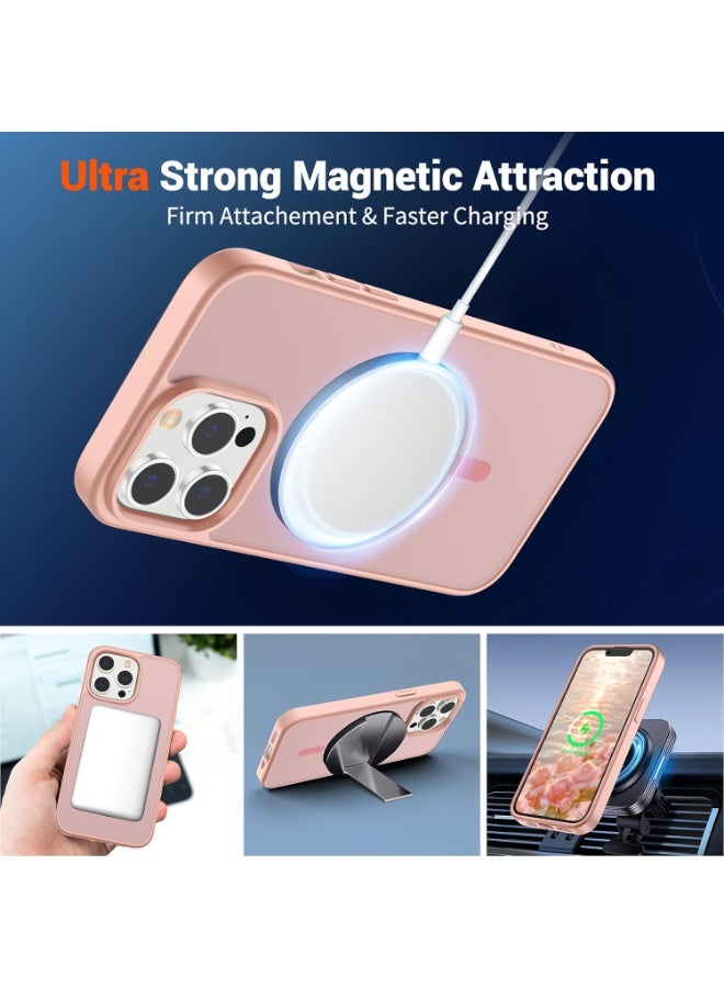 ACLIX Magnetic Case for iPhone 12 Pro Max [Shockproof & Slim] Matte Hard Back Cover with high-Grade Protection | Pink - Image 3